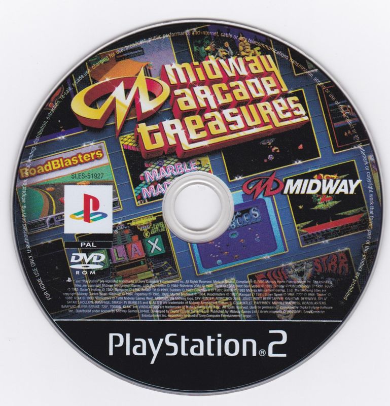 Media for Midway Arcade Treasures (PlayStation 2)
