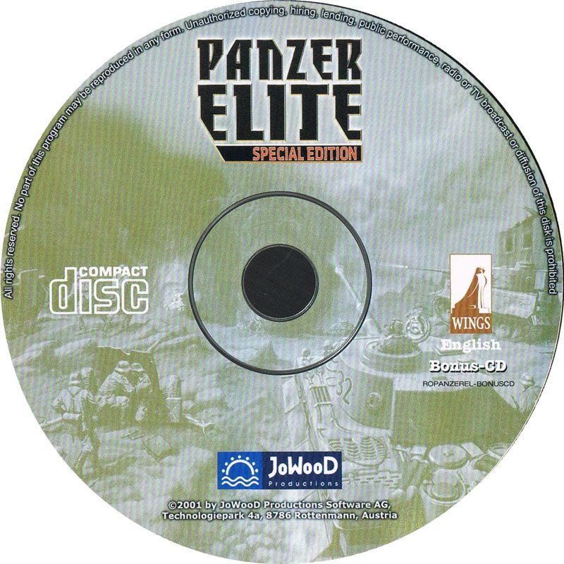 Media for Panzer Elite: Special Edition (Windows): Bonus Disc