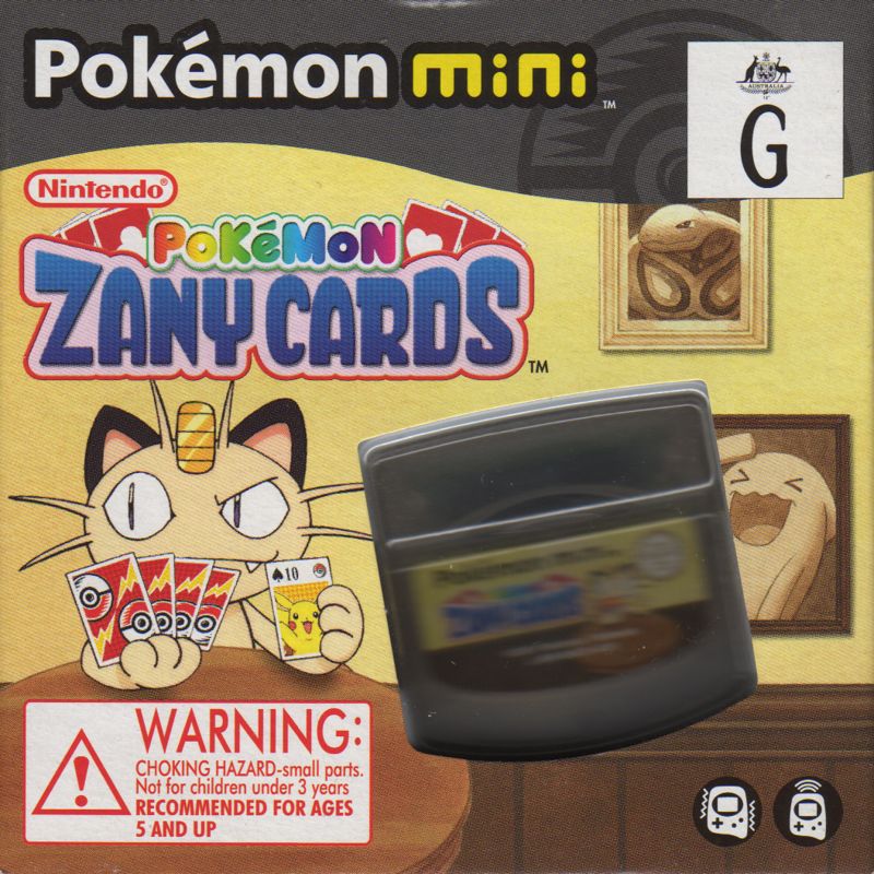 Front Cover for Pokémon Zany Cards (Pokémon Mini)