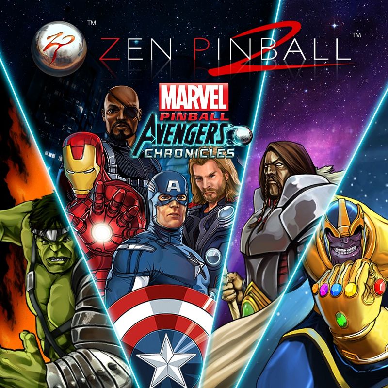 Front Cover for Pinball FX2: Marvel Pinball - Avengers Chronicles (PS Vita and PlayStation 3 and PlayStation 4) (PSN (SEN) release (Zen Pinball 2 add-on))