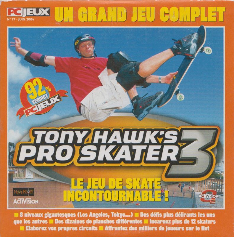 Other for Tony Hawk's Pro Skater 3 (Windows) ("PC JEUX" #77 (06/2004) covermount): Sleeve (Front)