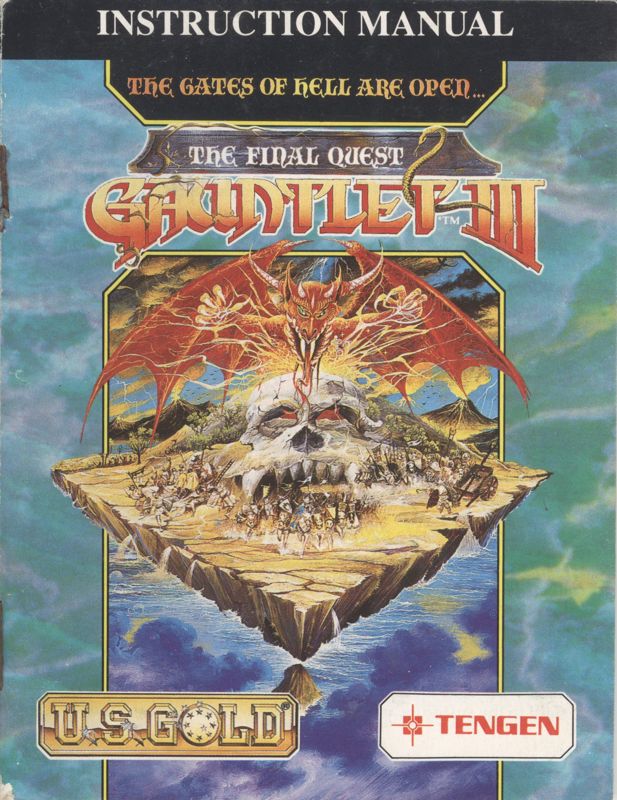 Manual for Gauntlet III: The Final Quest (ZX Spectrum): front