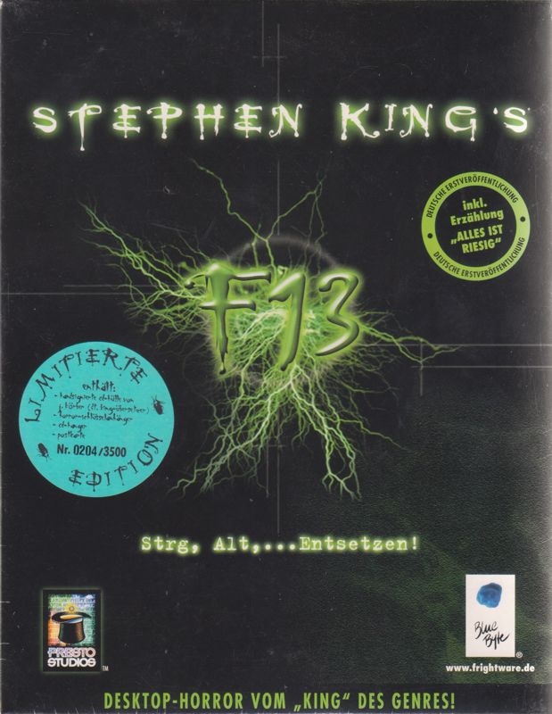 Front Cover for Stephen King's F13: Ctrl, Alt, ...Shiver (Limited Edition) (Macintosh and Windows)