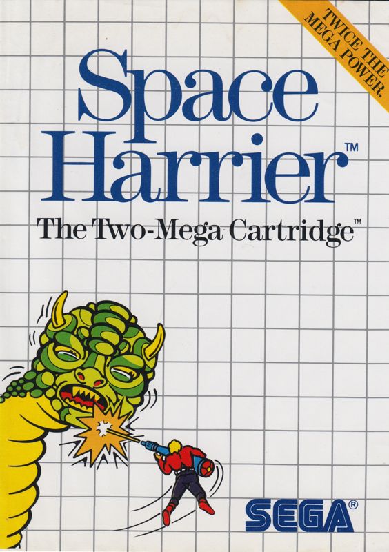Front Cover for Space Harrier (SEGA Master System) ("Now there are no limits" back cover variant.)