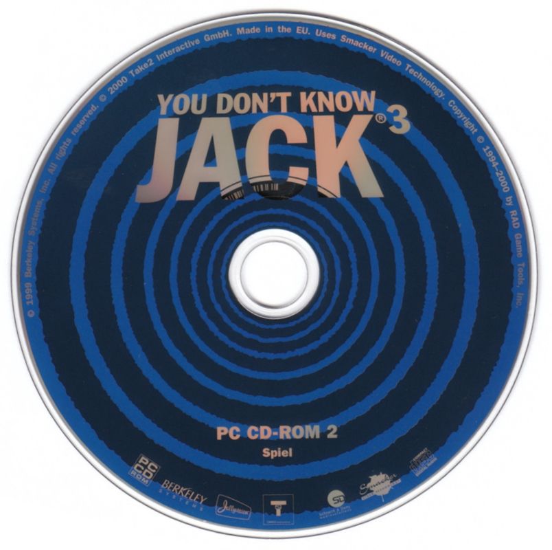 Media for You Don't Know Jack: Volume 4 - The Ride (Windows) ("Gift Box"): Game Disc