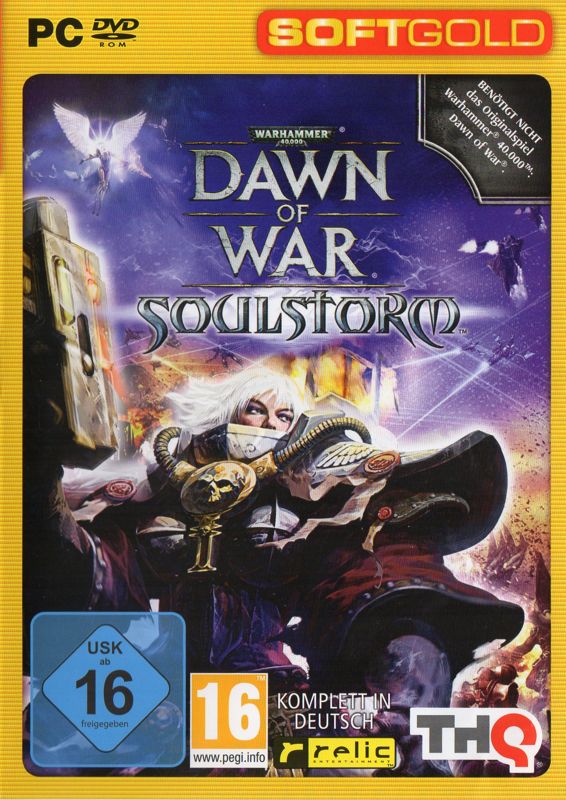 Front Cover for Warhammer 40,000: Dawn of War - Soulstorm (Windows) (Softgold release)