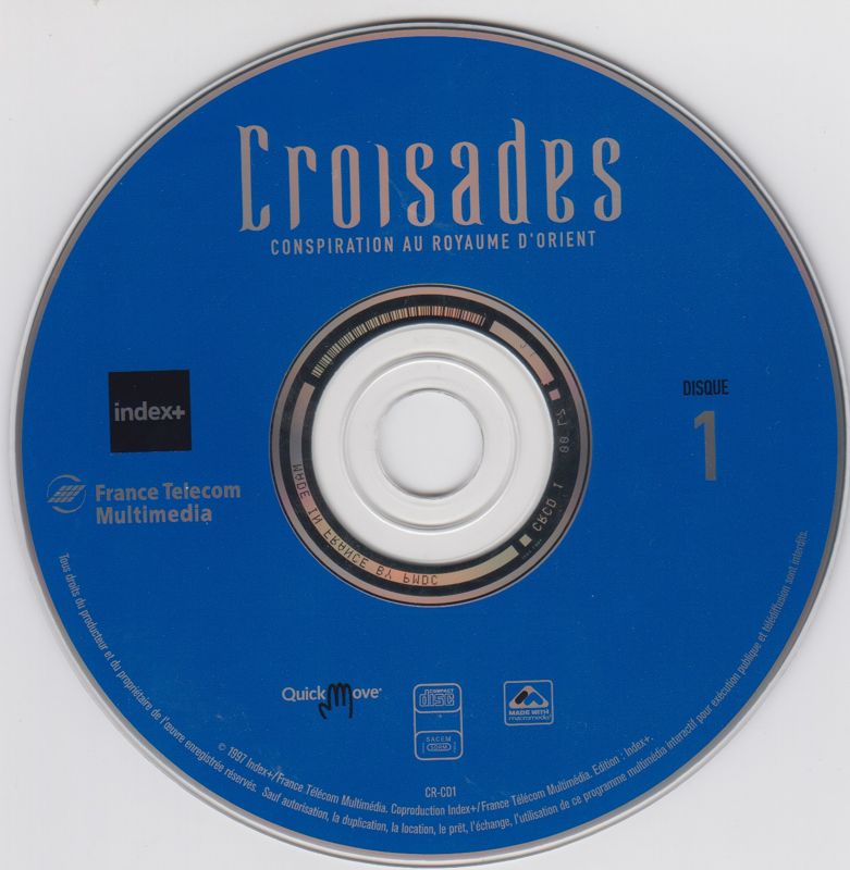 Media for Crusader: Adventure Out of Time (Macintosh and Windows and Windows 3.x): Disc 1/3