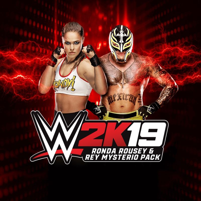 Front Cover for WWE 2K19: Rey Mysterio & Ronda Rousey Pack (PlayStation 4) (download release)
