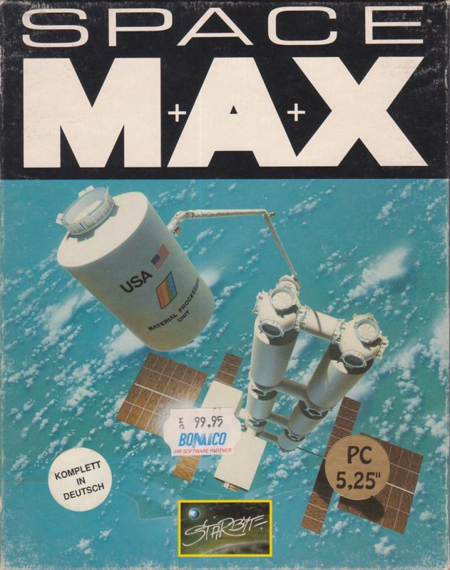 Front Cover for Space M+A+X (DOS) (5.25" floppy disk release)