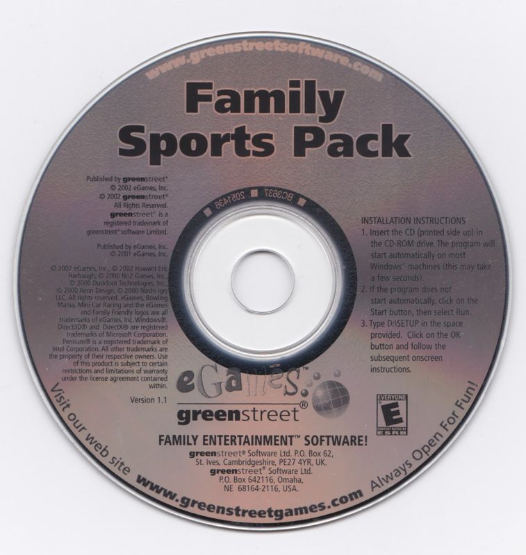 Media for Family Sports Pack (Windows)