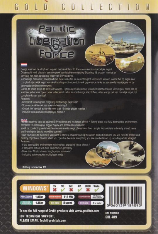 Back Cover for Helicopter Strike Force (Windows) (Grabit release)