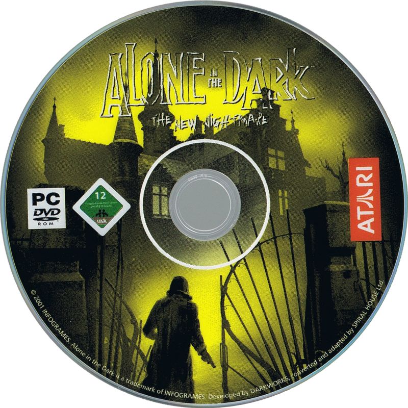 Media for Alone in the Dark: The New Nightmare (Windows) (DVD re-release with new USK Logo)