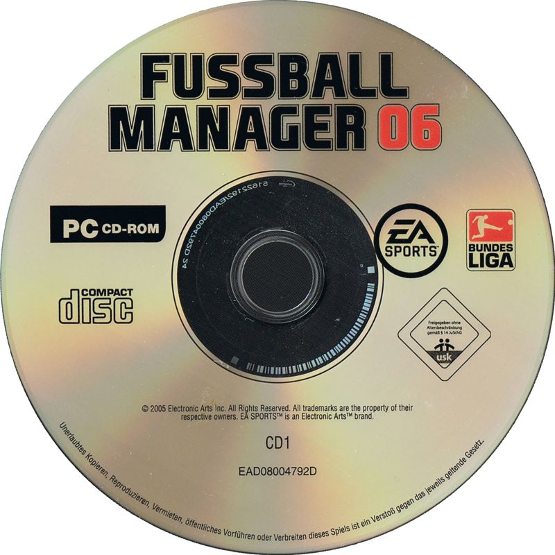 Media for FIFA Manager 06 (Windows) (EA Sports Classics release): Disc 1