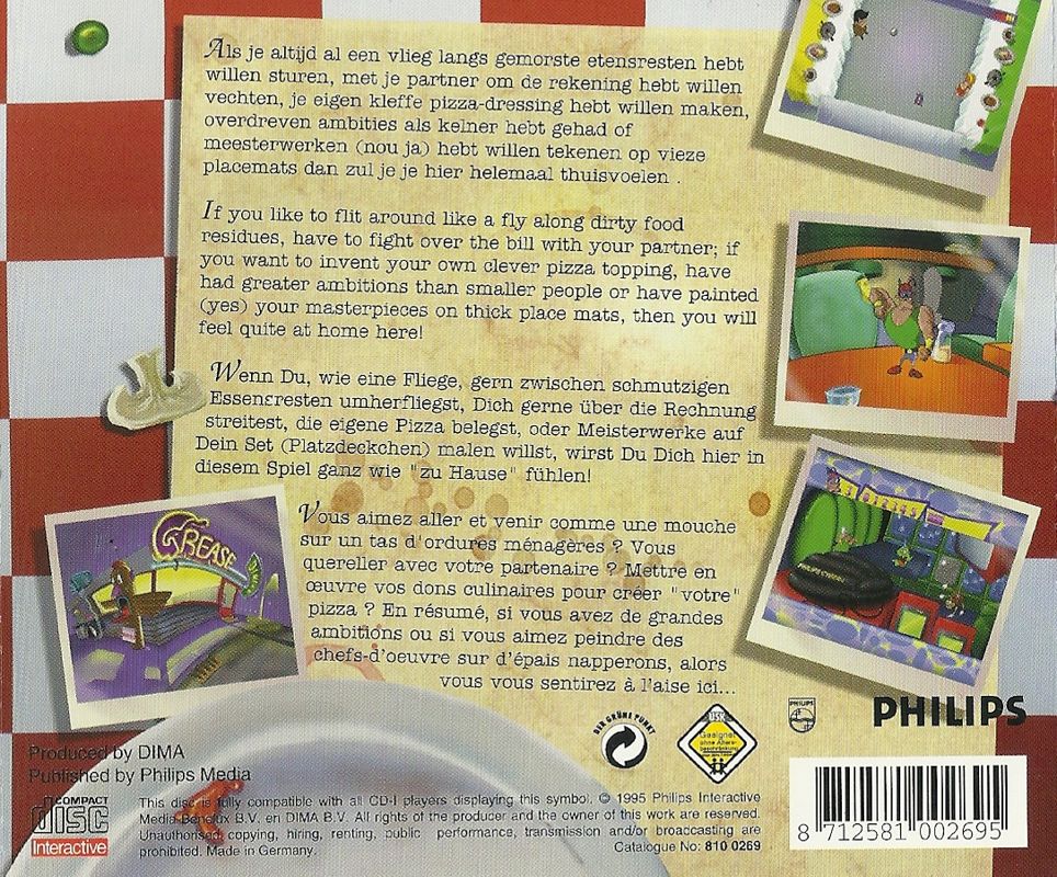 Back Cover for Family Games II: Junkfood Jive (CD-i)