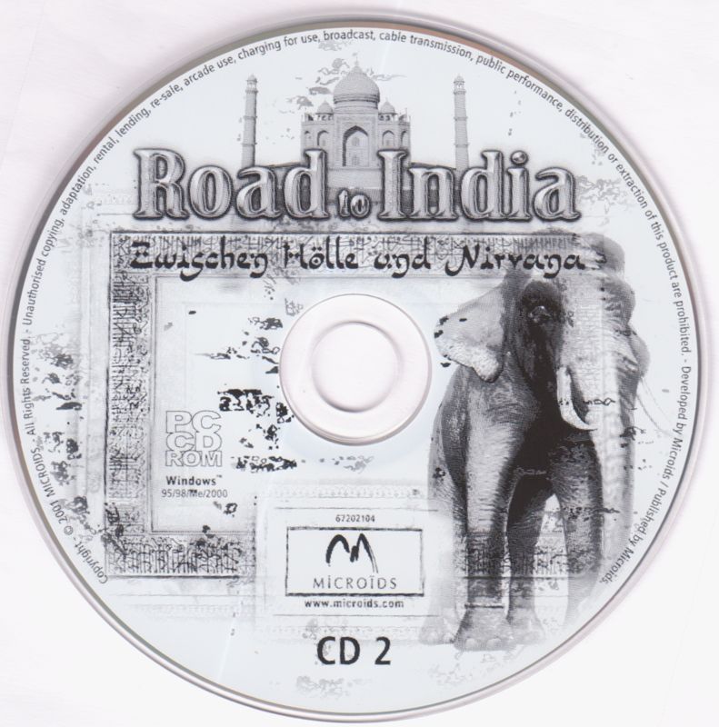 Media for Road to India: Between Hell and Nirvana (Windows) (Virgin Interactive Entertainment (Deutschland) GmbH release): Disc 2