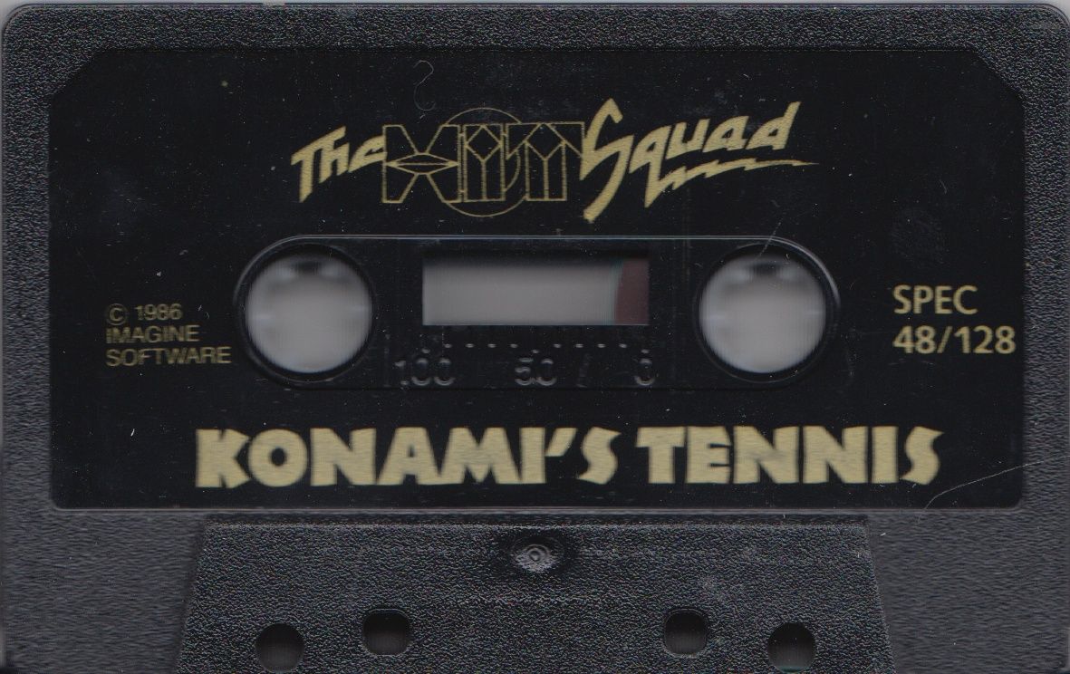 Media for Konami's Tennis (ZX Spectrum) (The Hit Squad budget release)