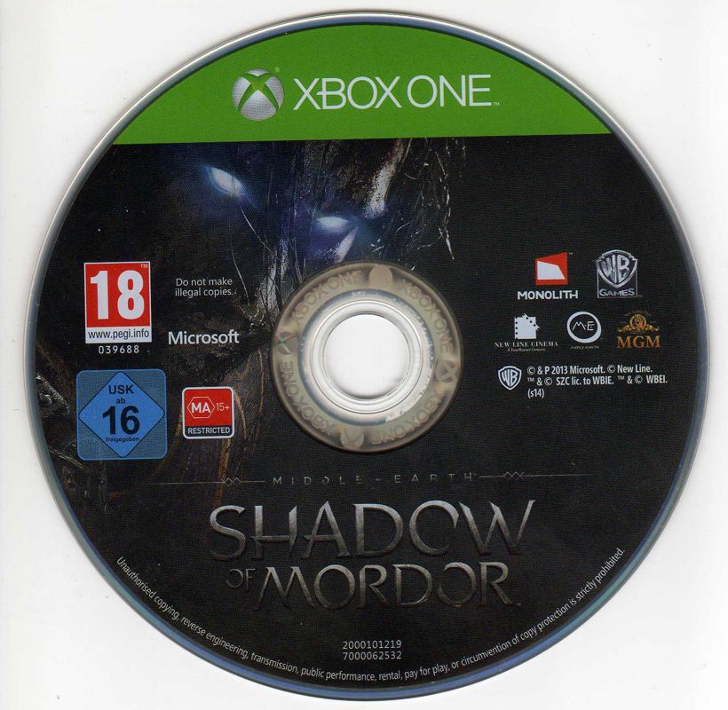 Media for Middle-earth: Shadow of Mordor (Xbox One)