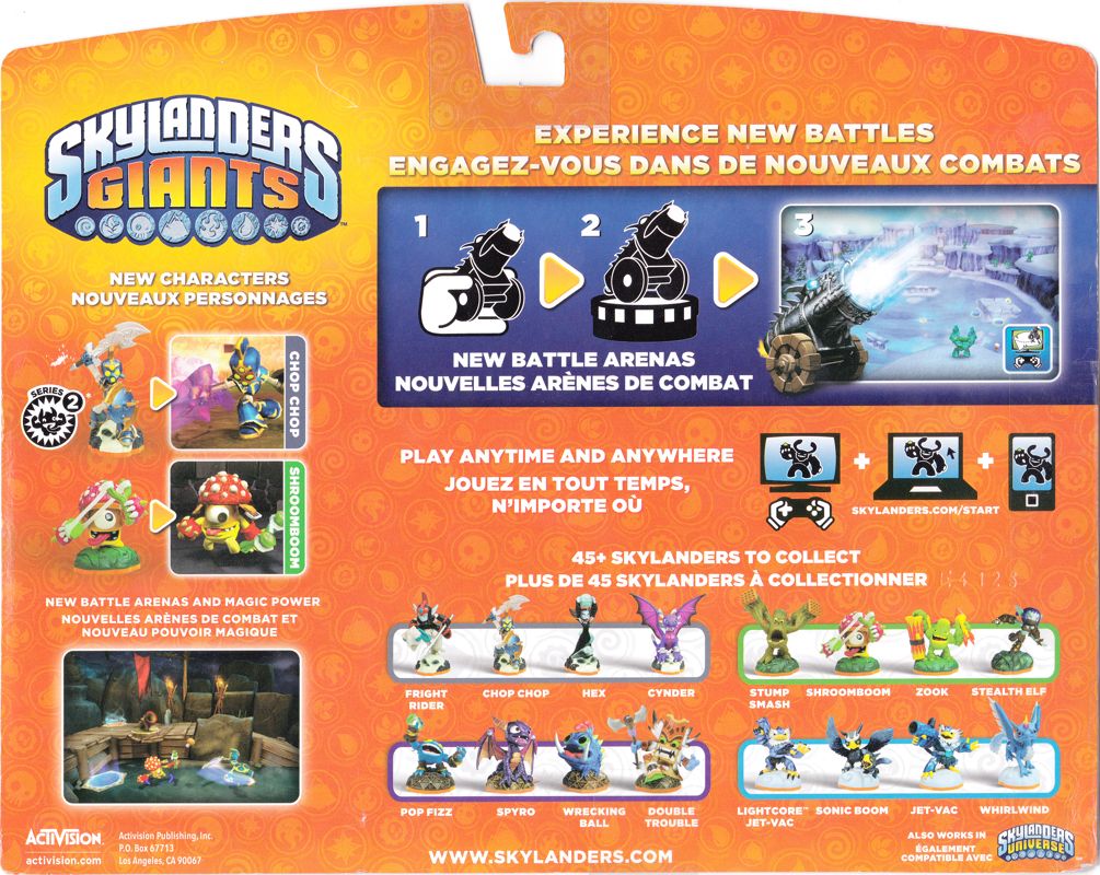 Back Cover for Skylanders Giants: Dragonfire Cannon Battle Pack (Nintendo 3DS and PlayStation 3 and Wii and Wii U and Xbox 360)