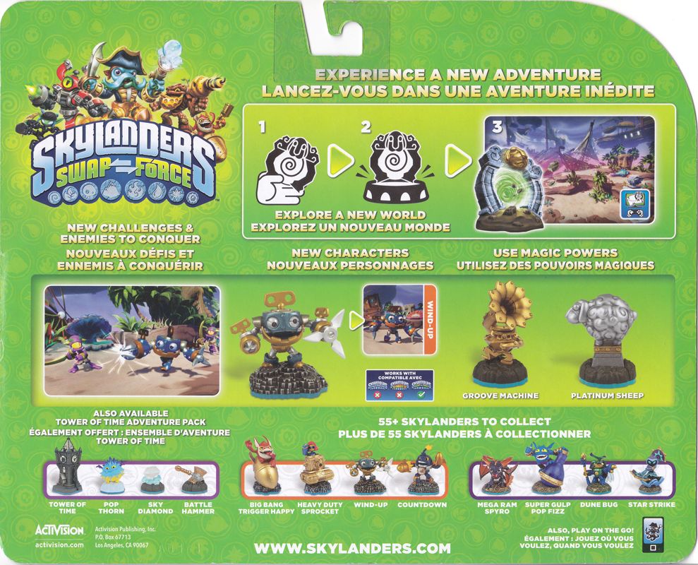 Back Cover for Skylanders: Swap Force - Sheep Wreck Island Adventure Pack (Nintendo 3DS and PlayStation 3 and PlayStation 4 and Wii and Wii U and Xbox 360 and Xbox One)