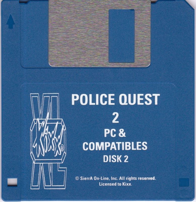 Media for Police Quest 2: The Vengeance (DOS) (Kixx XL budget release): Disk 2/2