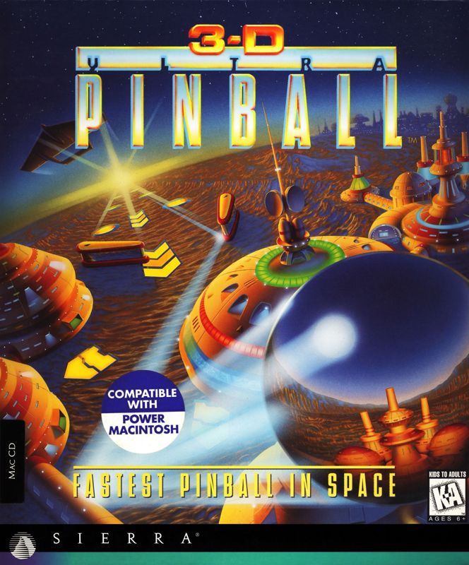 Front Cover for 3-D Ultra Pinball (Macintosh)