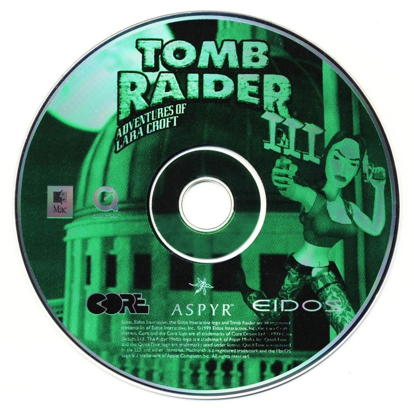 Media for Tomb Raider III: Adventures of Lara Croft (Macintosh)