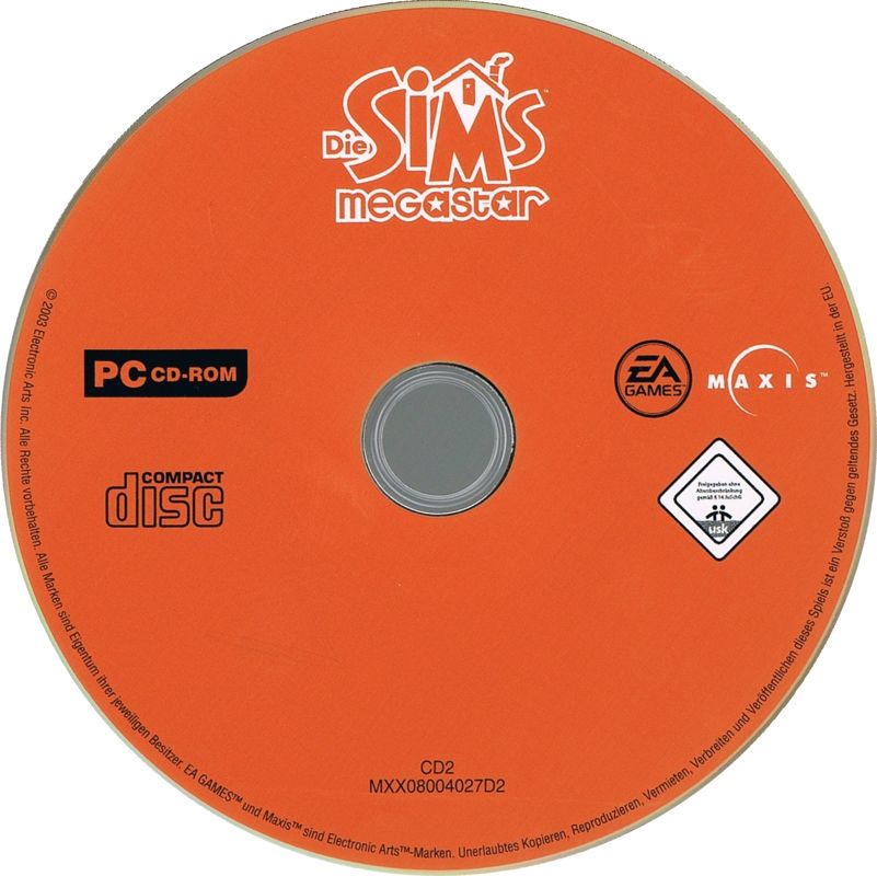 Media for The Sims: Superstar (Windows): Disk 2/2