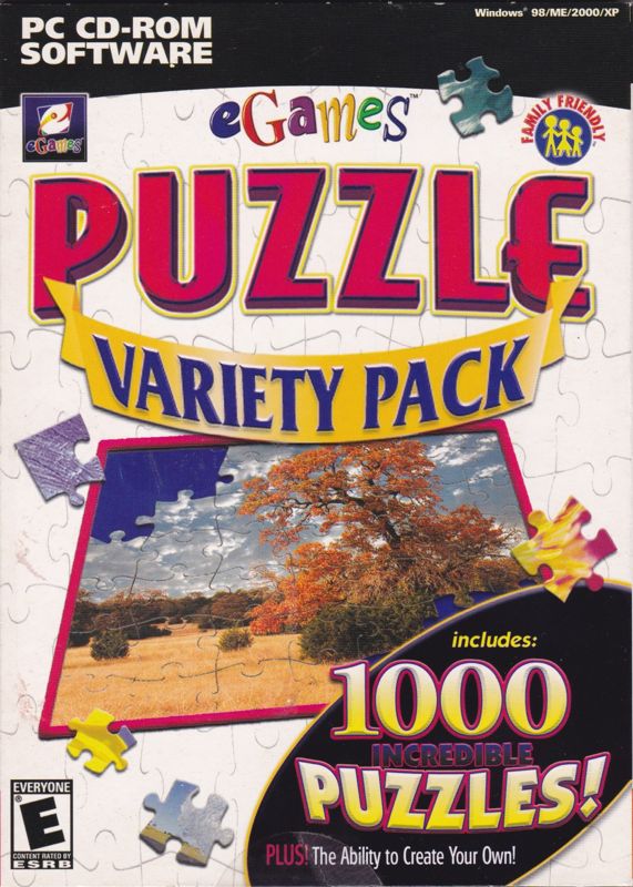 Front Cover for Puzzle Variety Pack (Windows)