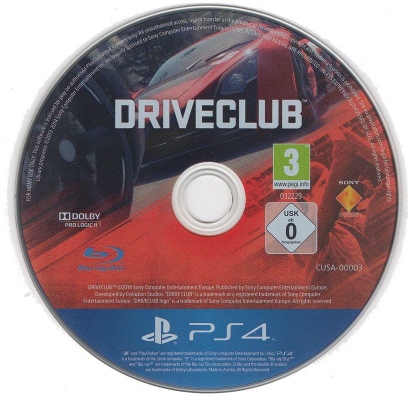Media for Driveclub (PlayStation 4)
