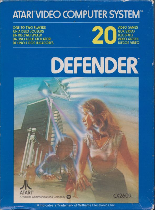 Front Cover for Defender (Atari 2600) (Original release)
