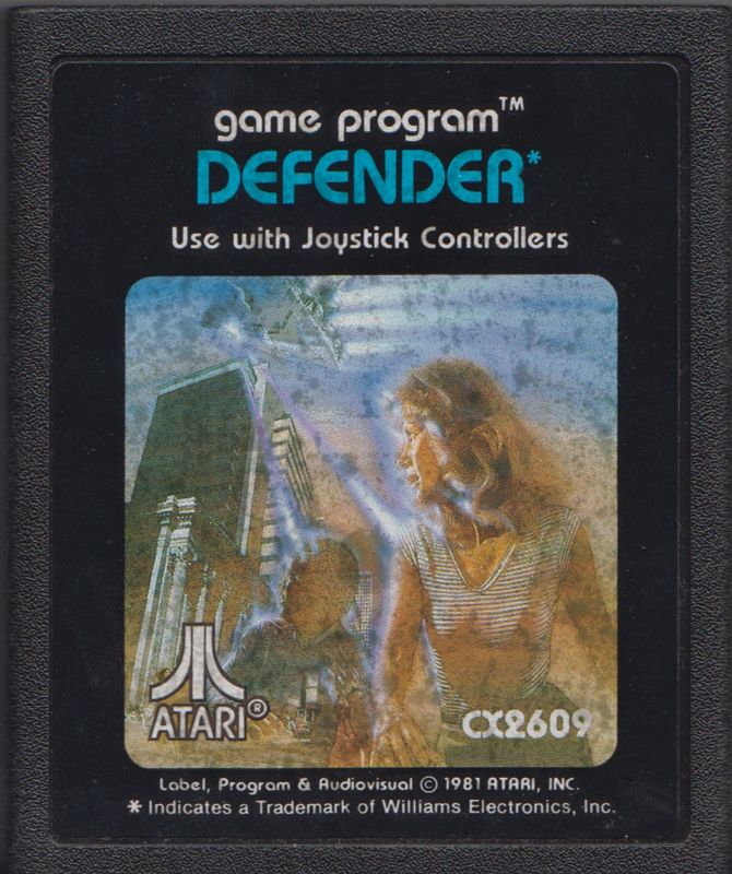 Media for Defender (Atari 2600) (Original release): Cartridge Front