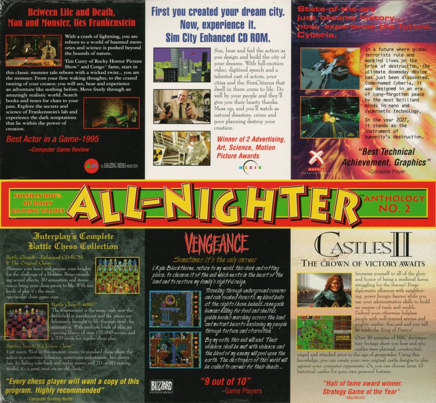 Back Cover for Interplay All-Nighter: Anthology No. 2 (DOS)