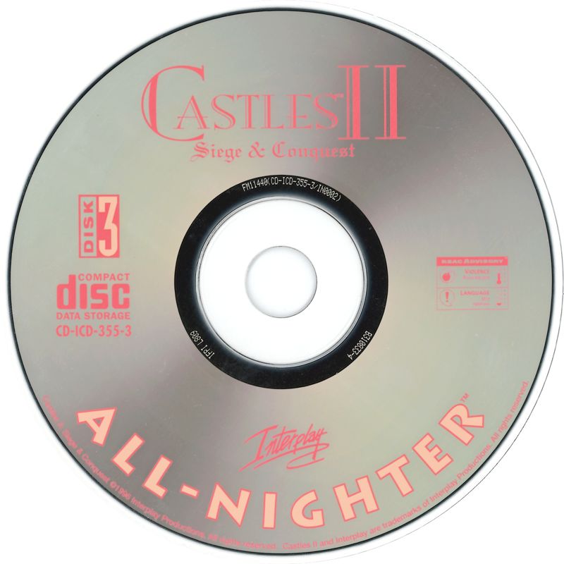 Media for Interplay All-Nighter: Anthology No. 2 (DOS): Disc 3/4 - Castles II