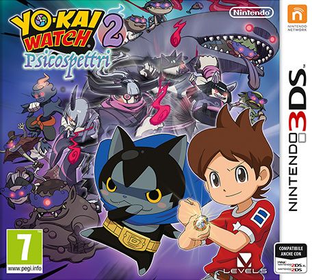 Front Cover for Yo-kai Watch 2: Psychic Specters (Nintendo 3DS) (download release)