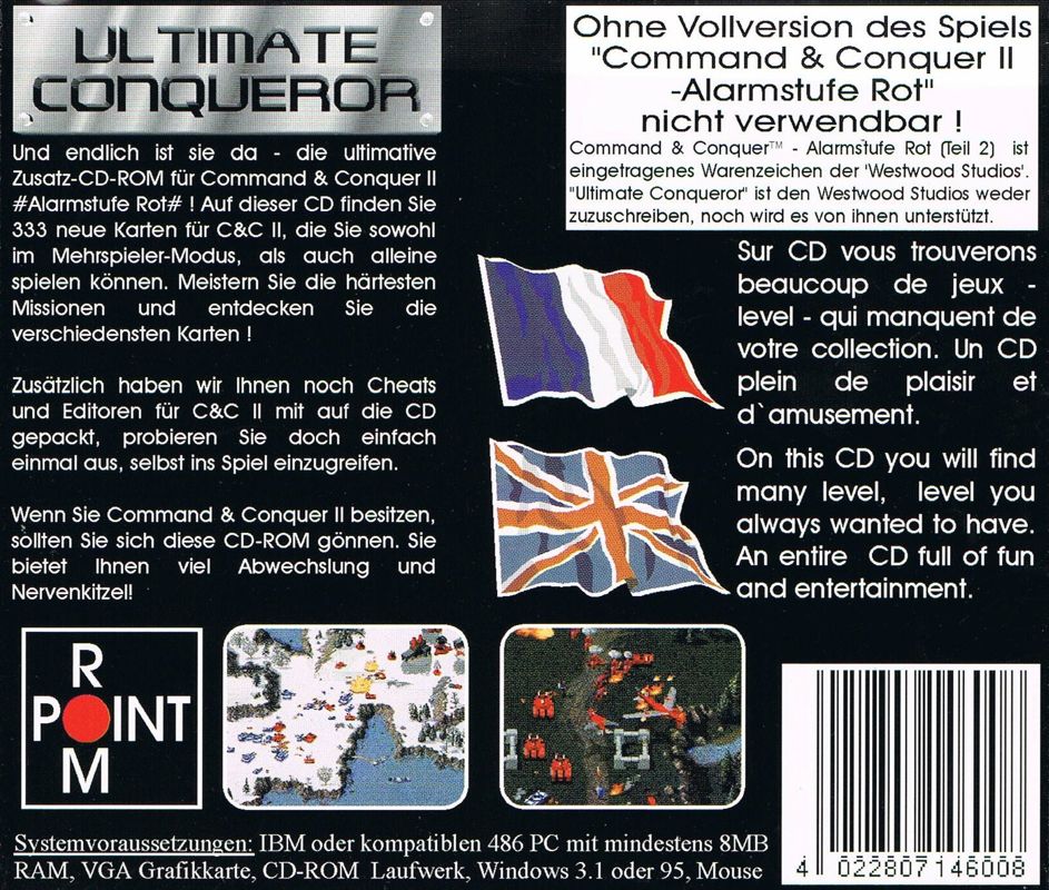 Back Cover for Ultimate Conqueror (Windows and Windows 3.x)
