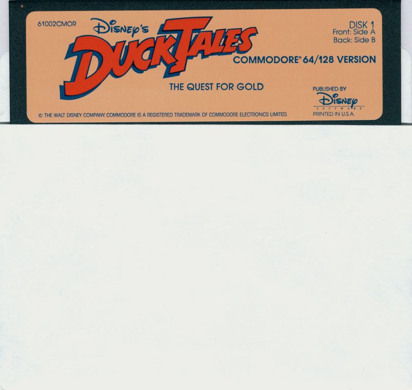 Media for Disney's Duck Tales: The Quest for Gold (Commodore 64): Disk 1/2