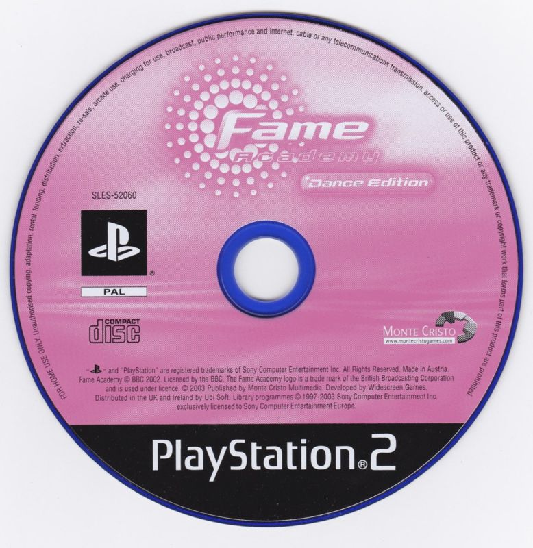 Fame Academy: Dance Edition cover or packaging material - MobyGames