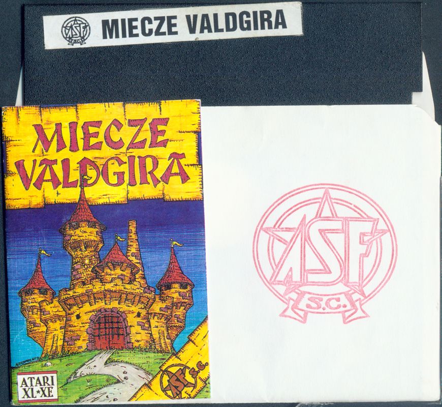 Media for Miecze Valdgira (Atari 8-bit) (5.25" disk release - alternate): Sleeve Front + Media