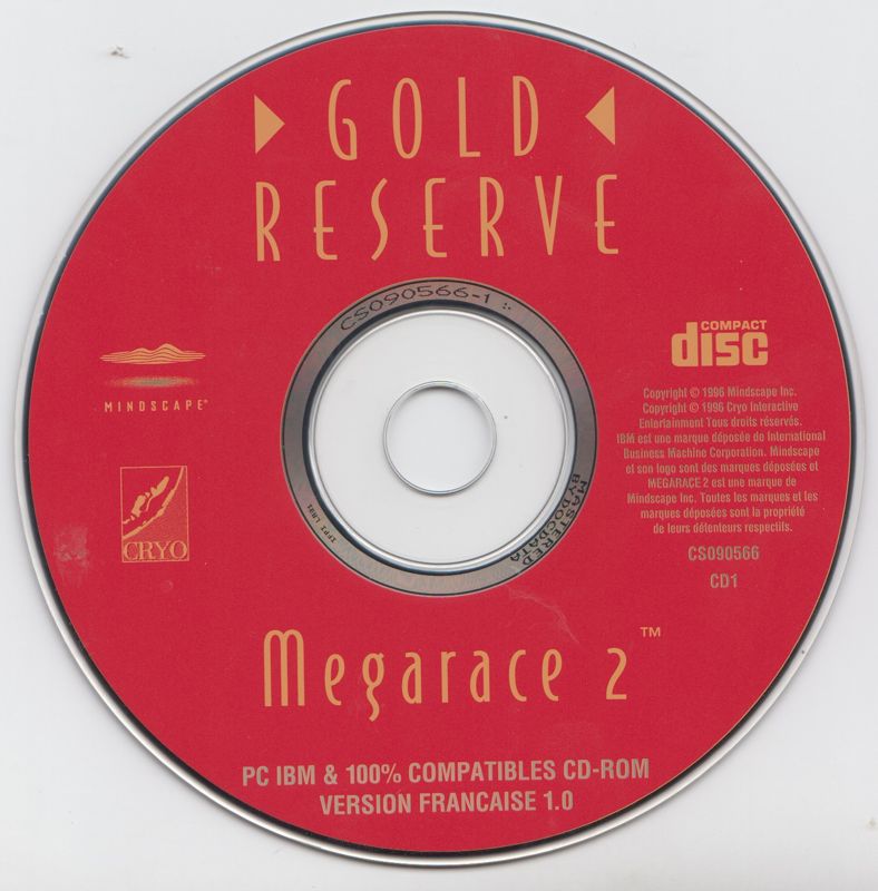Media for MegaRace 2 (DOS) ("Gold Reserve" release (Mindscape 1997)): Disc 1