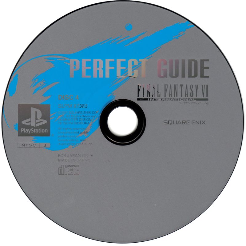Media for Final Fantasy VII International (PlayStation) (Ultimate Hits release): Disc 4 - Perfect Guide