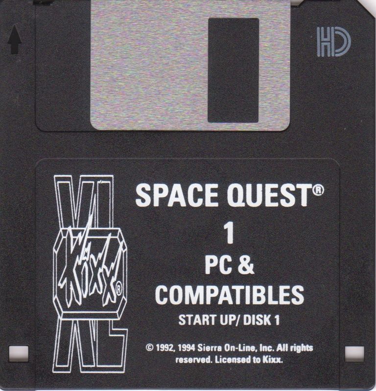 Media for Space Quest I: Roger Wilco in the Sarien Encounter (DOS) (KIXX XL release (3.5" Floppy Disk version)): Start Up Disk