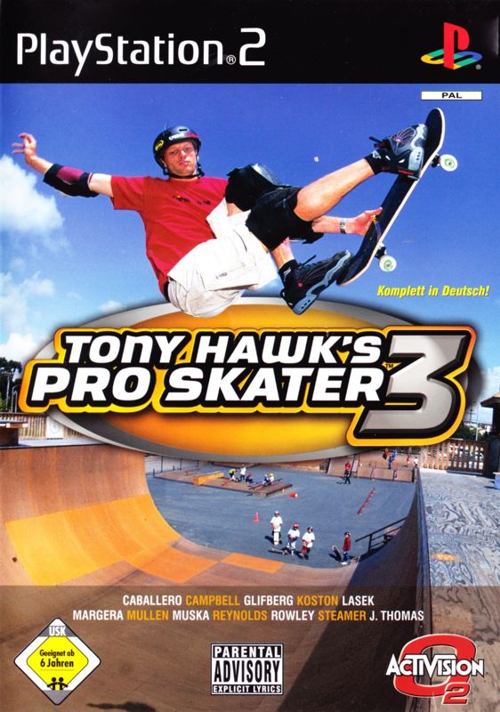 Front Cover for Tony Hawk's Pro Skater 3 (PlayStation 2)