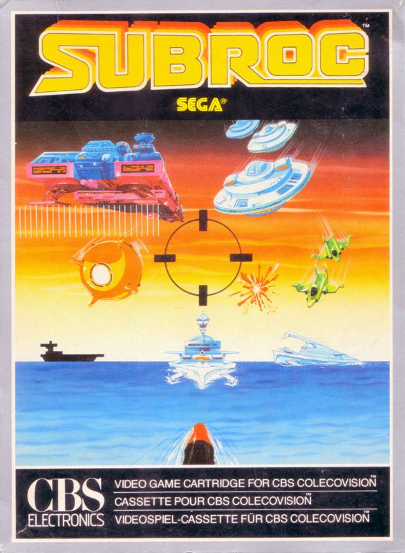 Front Cover for SubRoc 3-D (ColecoVision)