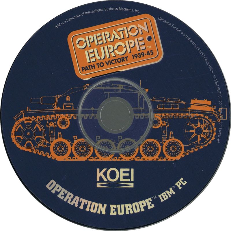 Media for Operation Europe: Path to Victory 1939-45 (DOS)