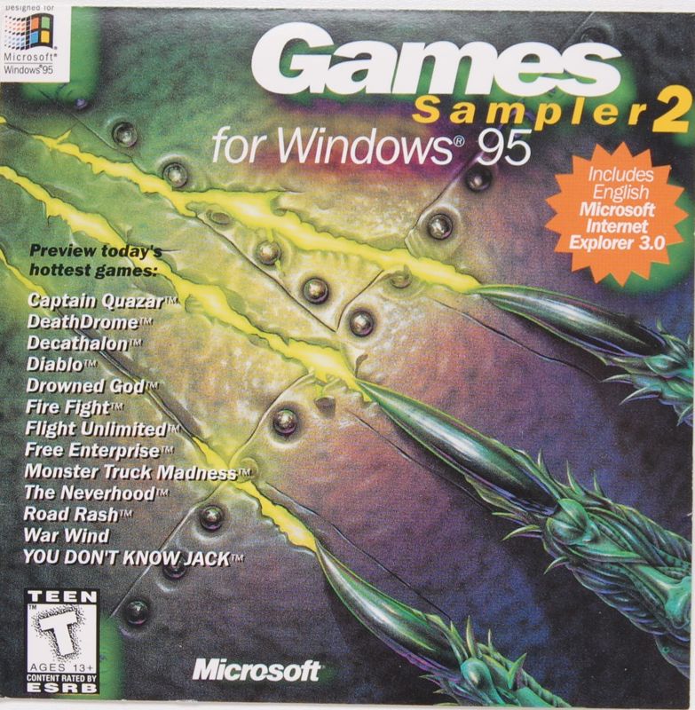 Front Cover for Games Sampler 2 for Windows 95 (Windows) (S3 Virge OEM Version)
