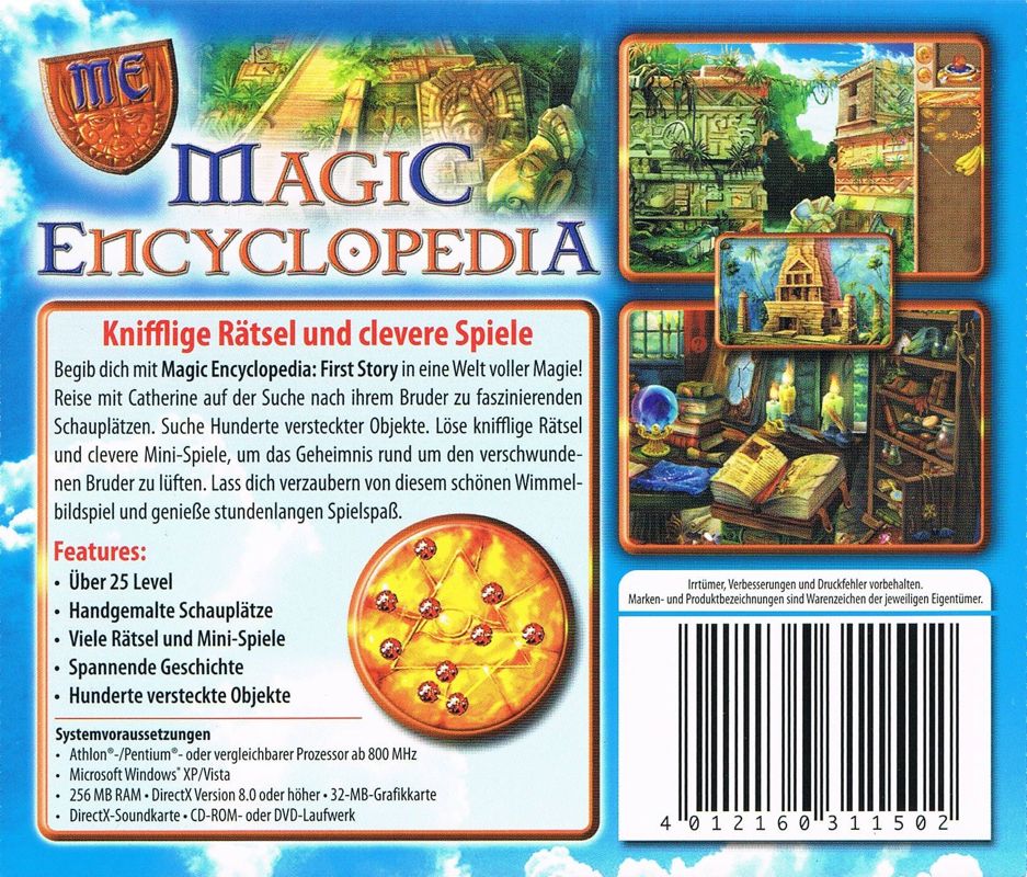 Back Cover for Magic Encyclopedia: First Story (Windows) (Software Pyramide release)