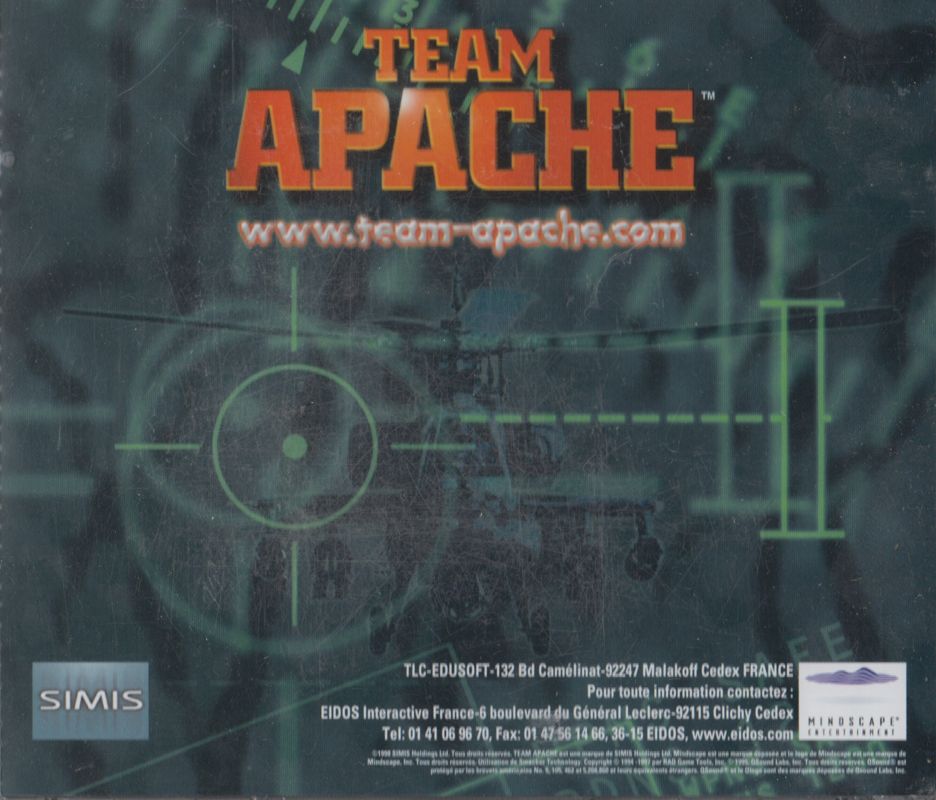 Other for Team Apache (Windows): Jewel Case - Back