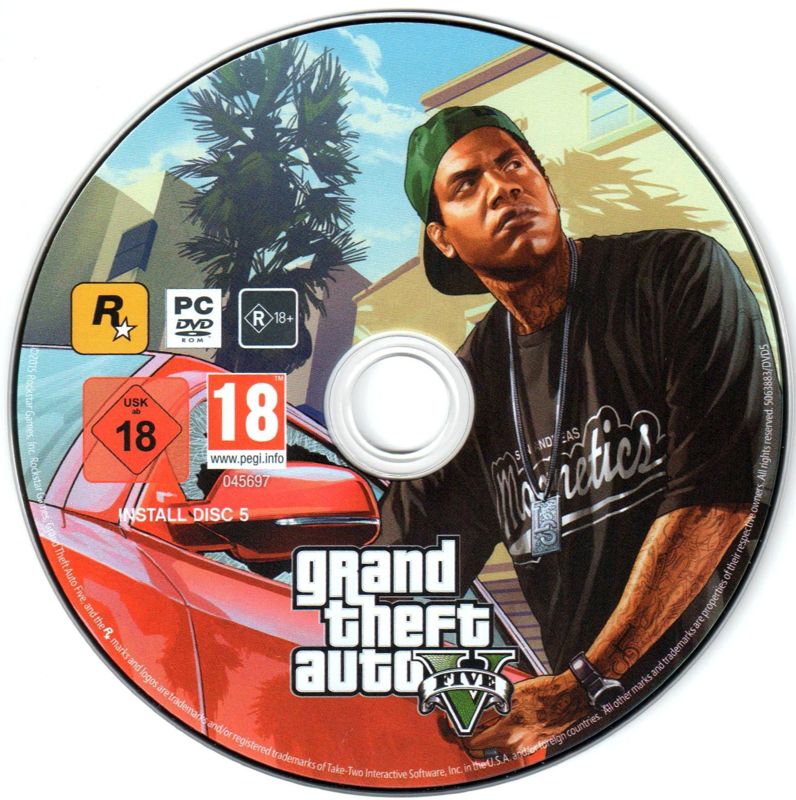 Media for Grand Theft Auto V (Windows): Disc 5/7