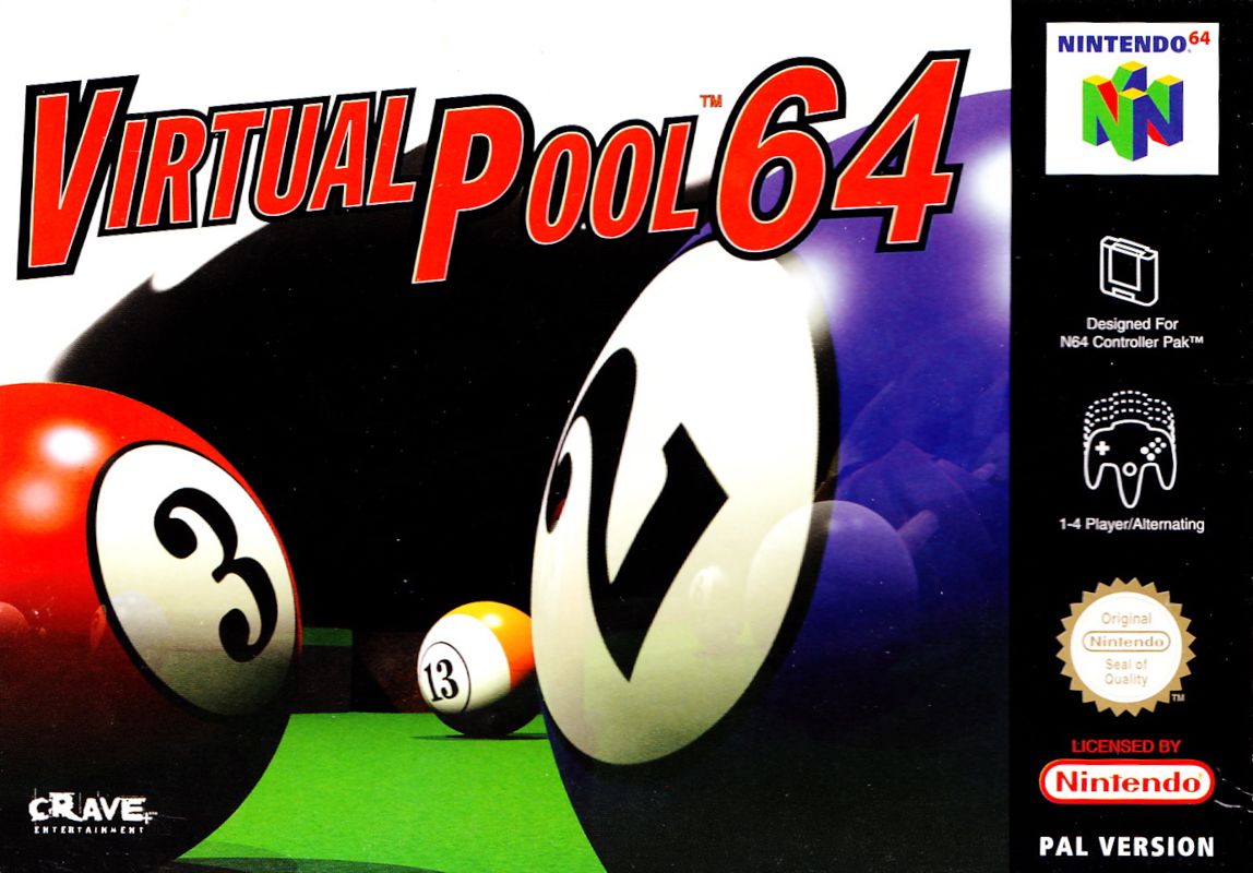 Front Cover for Virtual Pool 64 (Nintendo 64)