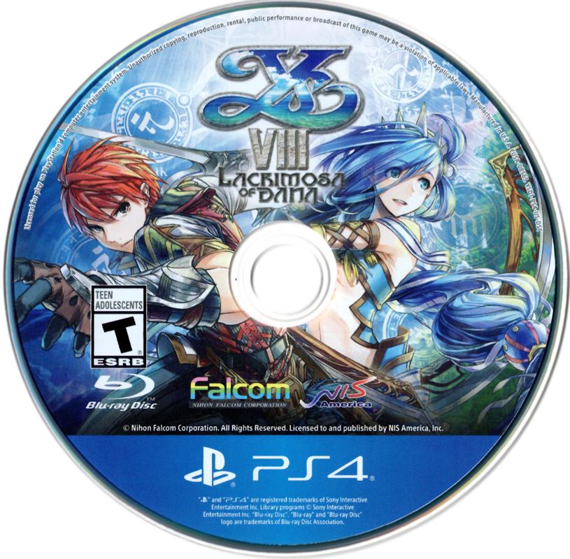 Media for Ys VIII: Lacrimosa of Dana (PlayStation 4) (Day One Edition)